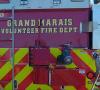 Grand Marais and Maple Hill fire departments responded to a cabin fire in Grand Marais on Saturday, Jan. 6